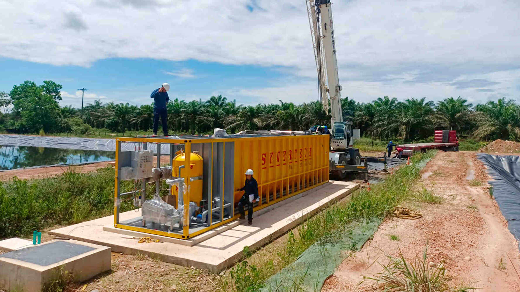 planta de tratamiento modular contenerizada con pretratamiento y decantador incluido - ver mas detalles